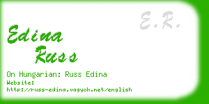 edina russ business card